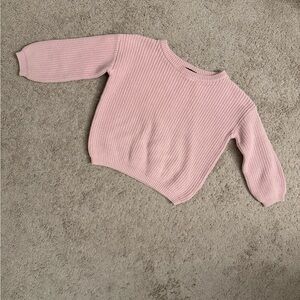 Quince Pink Cotton Sweater